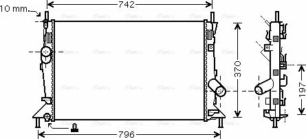 Ava Quality Cooling FDA2370 - Radiators, Motora dzesēšanas sistēma adetalas.lv