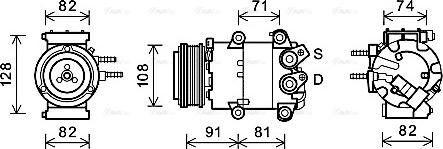 Ava Quality Cooling FDAK498 - Kompresors, Gaisa kond. sistēma adetalas.lv