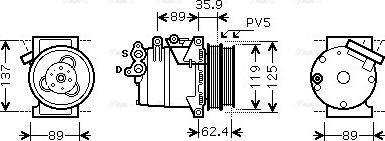 Ava Quality Cooling FD K433 - Kompresors, Gaisa kond. sistēma adetalas.lv