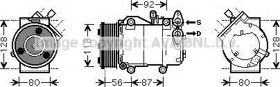 Ava Quality Cooling FD K393 - Kompresors, Gaisa kond. sistēma adetalas.lv