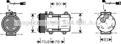 Ava Quality Cooling FD K281 - Kompresors, Gaisa kond. sistēma adetalas.lv