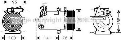 Ava Quality Cooling FD K417 - Kompresors, Gaisa kond. sistēma adetalas.lv