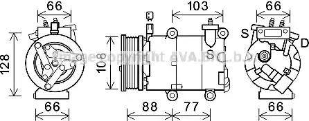 Ava Quality Cooling FDK585 - Kompresors, Gaisa kond. sistēma adetalas.lv