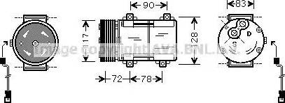 Ava Quality Cooling FD K285 - Kompresors, Gaisa kond. sistēma adetalas.lv