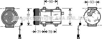 Ava Quality Cooling FD K277 - Kompresors, Gaisa kond. sistēma adetalas.lv