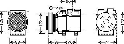 Ava Quality Cooling HYAK138 - Kompresors, Gaisa kond. sistēma adetalas.lv