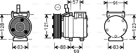 Ava Quality Cooling HYAK258 - Kompresors, Gaisa kond. sistēma adetalas.lv