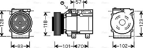 Ava Quality Cooling HYAK209 - Kompresors, Gaisa kond. sistēma adetalas.lv