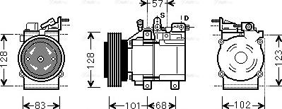 Ava Quality Cooling HYK324 - Kompresors, Gaisa kond. sistēma adetalas.lv