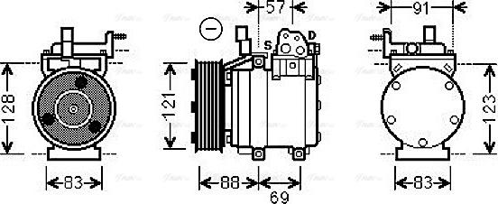 Ava Quality Cooling HYK258 - Kompresors, Gaisa kond. sistēma adetalas.lv