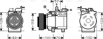 Ava Quality Cooling HY K209 - Kompresors, Gaisa kond. sistēma adetalas.lv