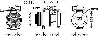 Ava Quality Cooling IVAK076 - Kompresors, Gaisa kond. sistēma adetalas.lv