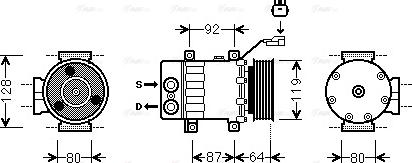 Ava Quality Cooling JEAK047 - Kompresors, Gaisa kond. sistēma adetalas.lv