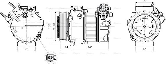 Ava Quality Cooling JRAK061 - Kompresors, Gaisa kond. sistēma adetalas.lv