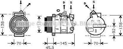 Ava Quality Cooling MS K389 - Kompresors, Gaisa kond. sistēma adetalas.lv