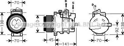 Ava Quality Cooling MS K428 - Kompresors, Gaisa kond. sistēma adetalas.lv