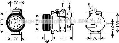 Ava Quality Cooling MS K427 - Kompresors, Gaisa kond. sistēma adetalas.lv