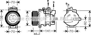 Ava Quality Cooling MSK091 - Kompresors, Gaisa kond. sistēma adetalas.lv