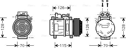 Ava Quality Cooling MS K087 - Kompresors, Gaisa kond. sistēma adetalas.lv