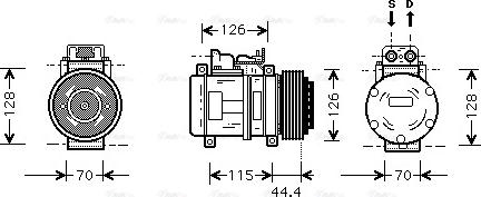 Ava Quality Cooling MS K116 - Kompresors, Gaisa kond. sistēma adetalas.lv