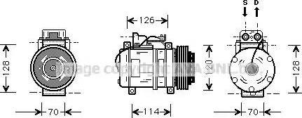 Ava Quality Cooling MS K274 - Kompresors, Gaisa kond. sistēma adetalas.lv