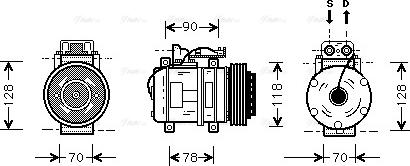 Ava Quality Cooling MS K275 - Kompresors, Gaisa kond. sistēma adetalas.lv