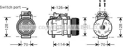 Ava Quality Cooling MS K273 - Kompresors, Gaisa kond. sistēma adetalas.lv