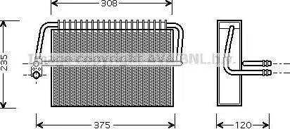 Ava Quality Cooling MS V326 - Iztvaikotājs, Gaisa kondicionēšanas sistēma adetalas.lv