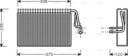 Ava Quality Cooling MS V327 - Iztvaikotājs, Gaisa kondicionēšanas sistēma adetalas.lv