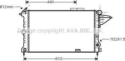 Ava Quality Cooling OL 2119 - Radiators, Motora dzesēšanas sistēma adetalas.lv