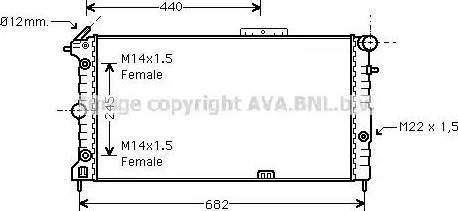 Ava Quality Cooling OL 2136 - Radiators, Motora dzesēšanas sistēma adetalas.lv