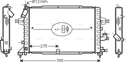 Ava Quality Cooling OLA2364 - Radiators, Motora dzesēšanas sistēma adetalas.lv