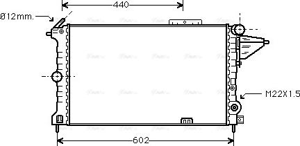 Ava Quality Cooling OLA2119 - Radiators, Motora dzesēšanas sistēma adetalas.lv