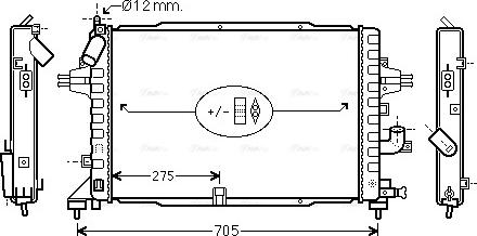 Ava Quality Cooling OLA2383 - Radiators, Motora dzesēšanas sistēma adetalas.lv