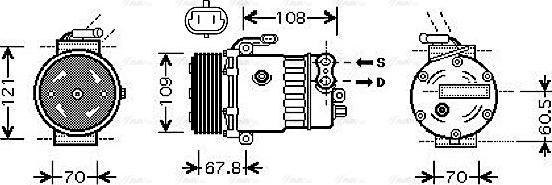 Ava Quality Cooling OL K139 - Kompresors, Gaisa kond. sistēma adetalas.lv