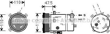 Ava Quality Cooling OL K277 - Kompresors, Gaisa kond. sistēma adetalas.lv