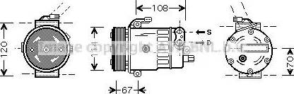 Ava Quality Cooling OL K319 - Kompresors, Gaisa kond. sistēma adetalas.lv