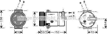 Ava Quality Cooling OL K318 - Kompresors, Gaisa kond. sistēma adetalas.lv