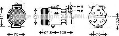 Ava Quality Cooling OL K377 - Kompresors, Gaisa kond. sistēma adetalas.lv