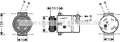 Ava Quality Cooling OL K273 - Kompresors, Gaisa kond. sistēma adetalas.lv