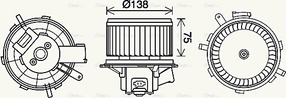 Ava Quality Cooling PE8406 - Salona ventilators adetalas.lv