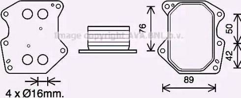 Ava Quality Cooling PE3399 - Eļļas radiators, Motoreļļa adetalas.lv