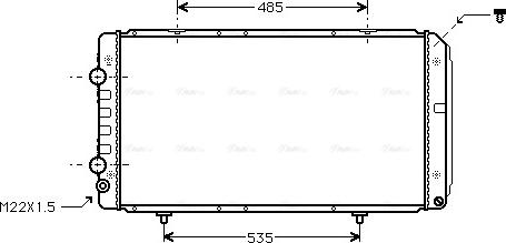 Ava Quality Cooling PEA2146 - Radiators, Motora dzesēšanas sistēma adetalas.lv