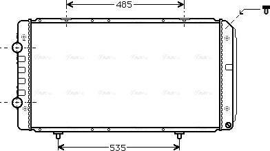 Ava Quality Cooling PEA2268 - Radiators, Motora dzesēšanas sistēma adetalas.lv