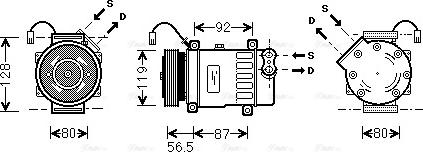 Ava Quality Cooling PEAK036 - Kompresors, Gaisa kond. sistēma adetalas.lv