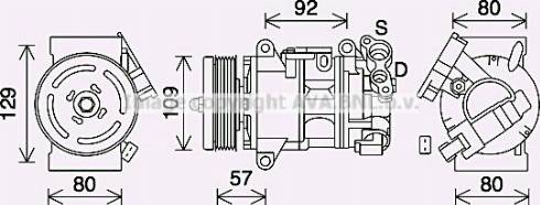 Ava Quality Cooling PEK409 - Kompresors, Gaisa kond. sistēma adetalas.lv