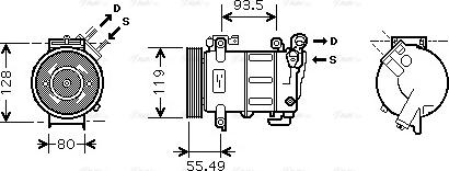 Ava Quality Cooling PE K316 - Kompresors, Gaisa kond. sistēma adetalas.lv