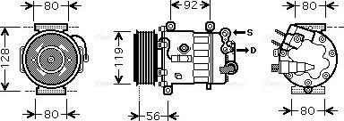 Ava Quality Cooling PE K320 - Kompresors, Gaisa kond. sistēma adetalas.lv