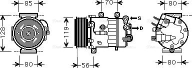 Ava Quality Cooling PE K322 - Kompresors, Gaisa kond. sistēma adetalas.lv