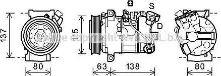 Ava Quality Cooling RTK491 - Kompresors, Gaisa kond. sistēma adetalas.lv